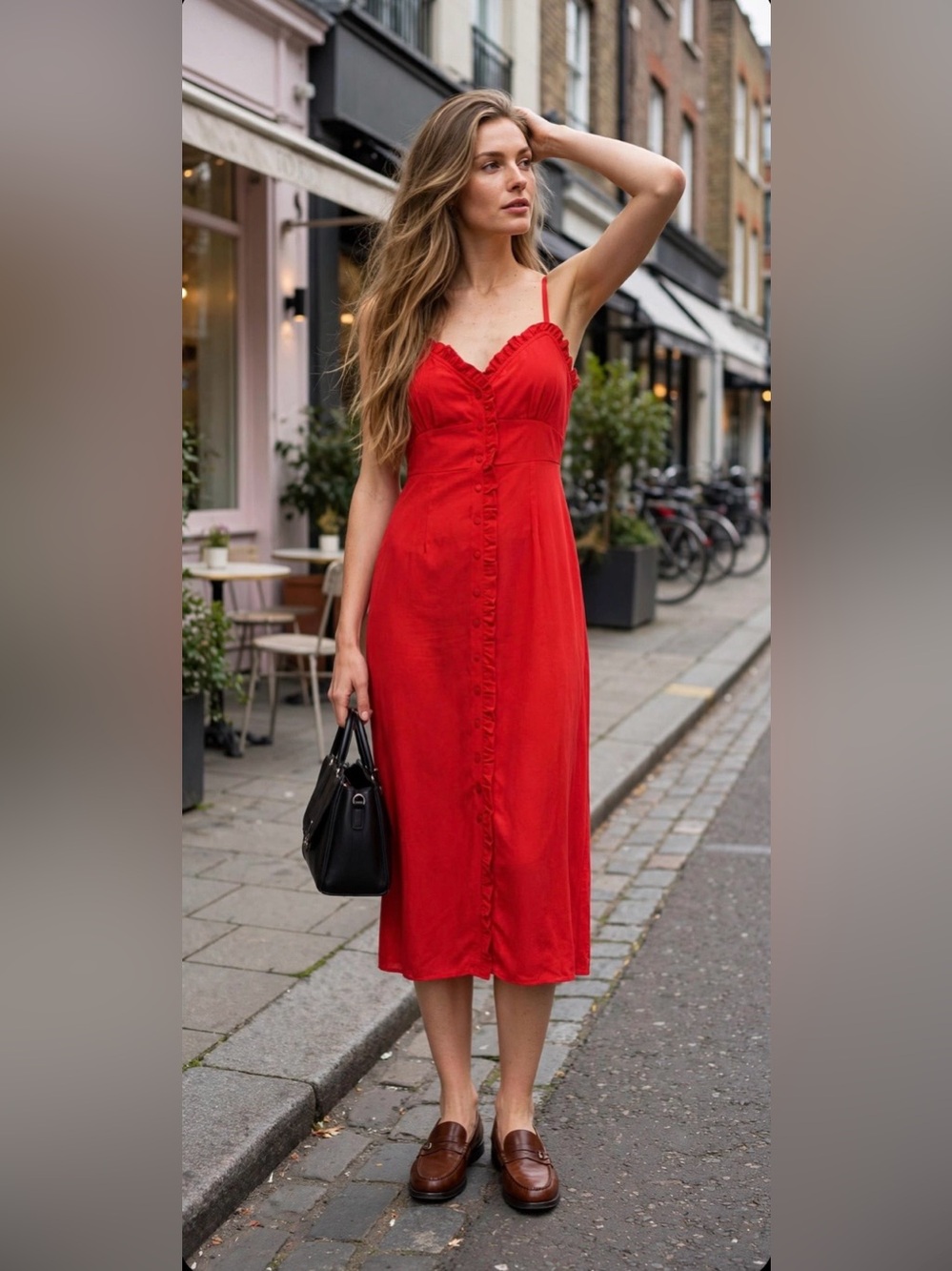 Topshop Red Tank Dress